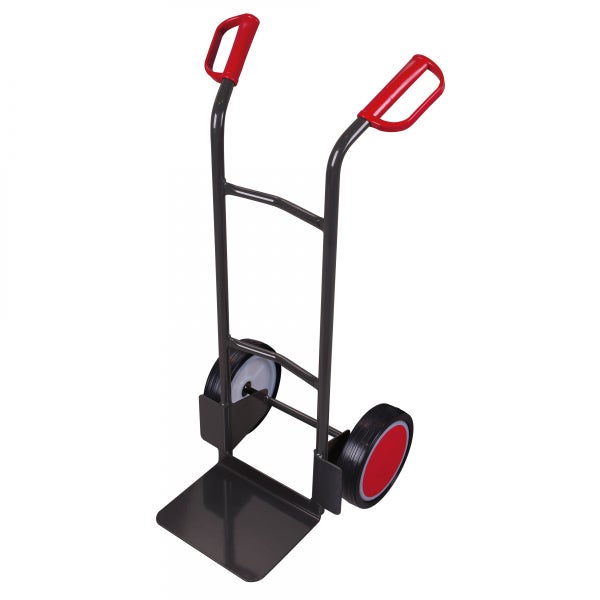 Sackkarre mit rotem Griff und Rädern