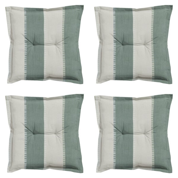 Sitzkissen Banda khaki - Ca. 50x50 cm - 4er-Set