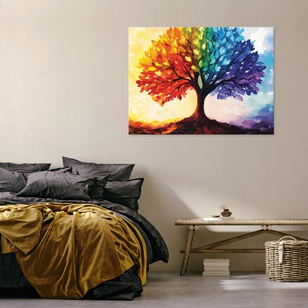 Leinwandbild Abstrakt Baum des Lebens Modern Bilder 60x40 cm