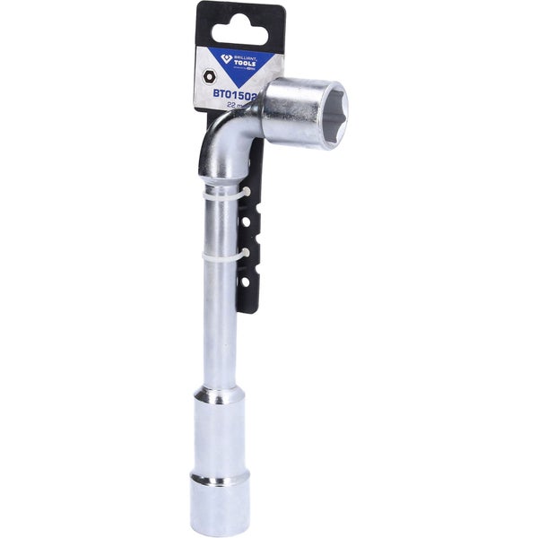 Brilliant Tools Pfeifenkopfschlüssel, 22 Millimeter, L-Form, aus Metall.