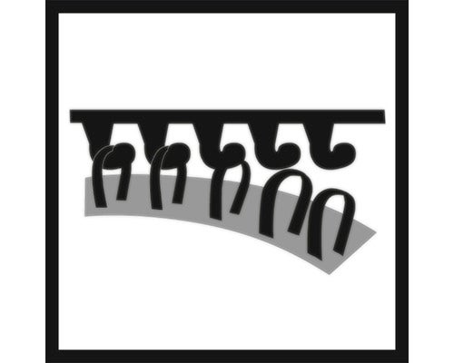 Symbol für Teppichboden geeignet für Fußbodenheizung