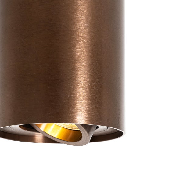 Nahaufnahme einer zylindrischen Leuchte