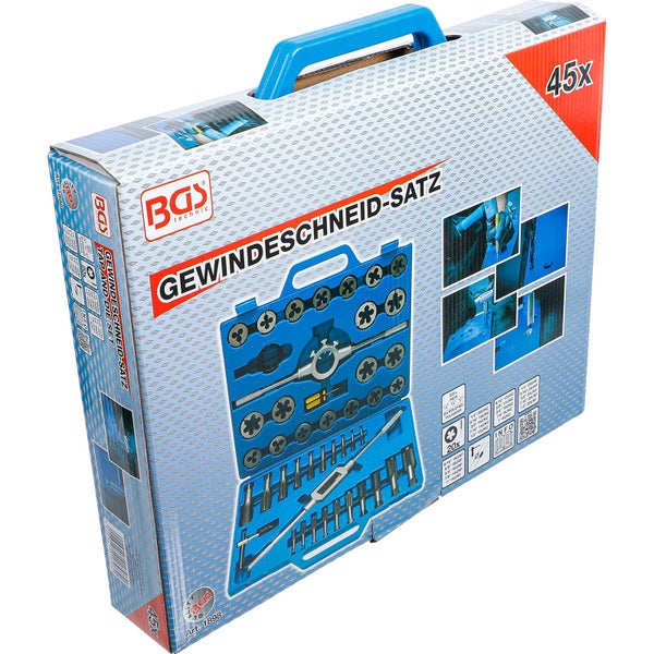 BGS Gewindeschneidsatz im Koffer, 45-teilig