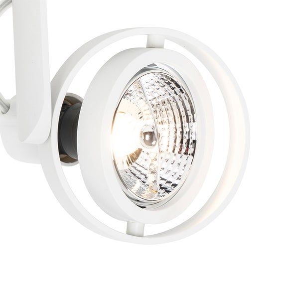 Weiße Wandleuchte mit kreisförmigem Design