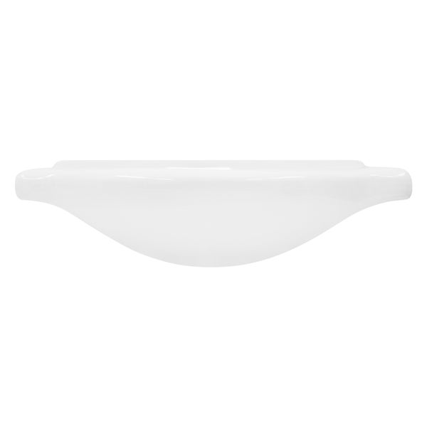 ML-Design Waschbecken aus Keramik Weiß 77x21,5x51,5 cm inkl. Ablaufgarnitur, Einbauwaschbecken mit Überlauf, Aufsatzwaschbecken Einbauwaschtisch Waschschale Waschplatz Handwaschbecken, für Badezimmer