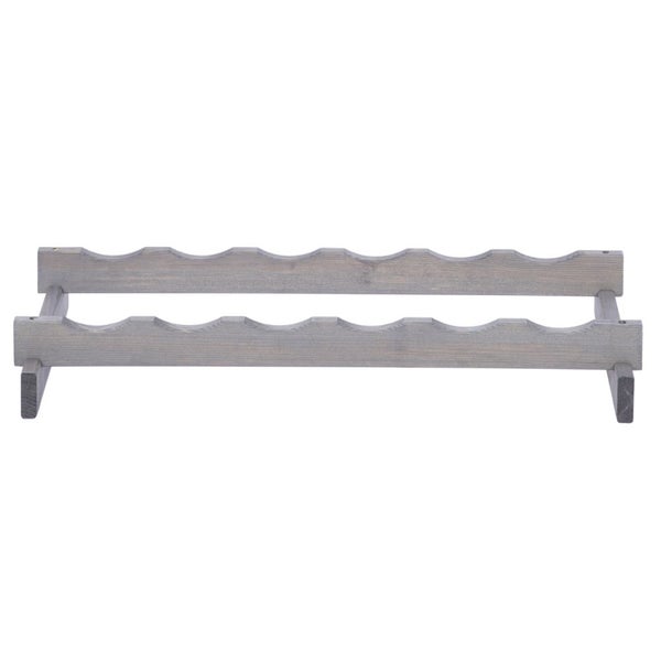 Weinregal VINOTECA FLEX PRO HxBxT 9x65x28cm 6 Flaschen auf 1 Ebene Massives Kiefernholz Grau