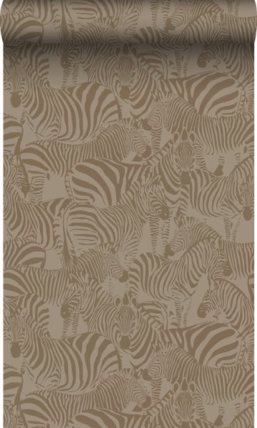 Origin Wallcoverings Tapete Zebras Beigebraun - 50 x 900 cm - 347911