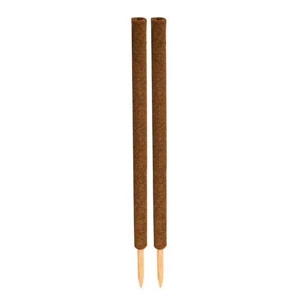 BigDean 2er Set Pflanzstäbe Kokos 110 cm - Monstera Rankhilfe Rankstäbe Stab Moosstäbe Pflanzenstäbe Kokosstäbe für Pflanzen - aus natürlicher Kokosfaser - verlängerbar