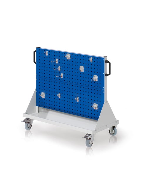 Werkzeugwagen mit Lochwand und Haken
