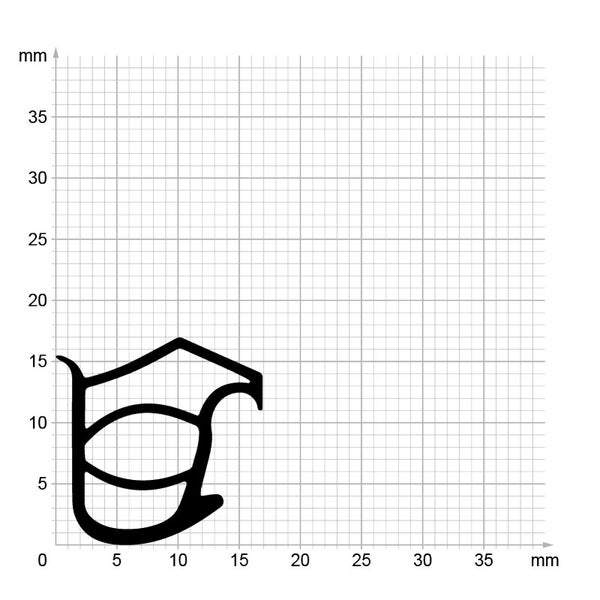 DIWARO. | Stahlzargendichtung SZ173 | grau | 5 Meter