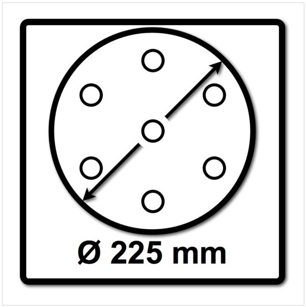 Festool STF D225/8 Saphir Schleifscheiben 225 mm P36 SA / 25 Stück ( 495175 )