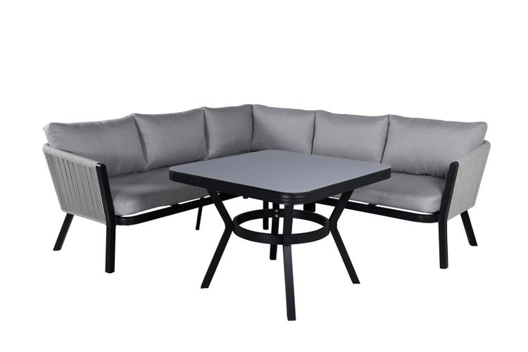 Virya Loungeset 2 Teile grau,schwarz. 1 X 1 X 1 cm