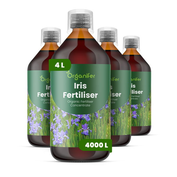 Organifer Iris Dünger, organisches Düngerkonzentrat, 4 Liter für bis zu 4000 Liter Gießwasser.