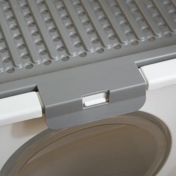 PawHut Katzentoilette, 44L x 55B x 39H cm, PE, Weiß