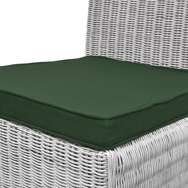 Beautissu Loft SK Stuhlkissen 45x40x5cm Dunkelgrün (4tlg)
