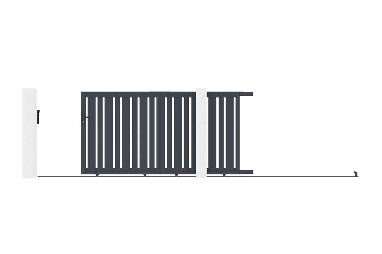 Schiebetor aus aluminium 3m VEYMONT 300C160