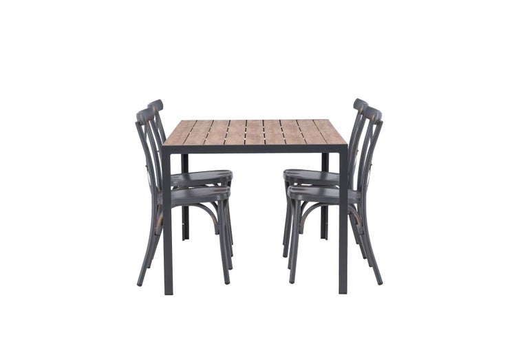 Gartentisch mit vier Stühlen für den Außenbereich