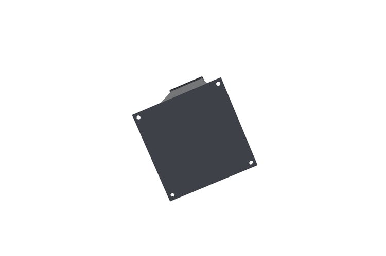 Set mit 2 EIFEL 20x20 Aluminiumpfosten H.190cm – Anthrazitgrau