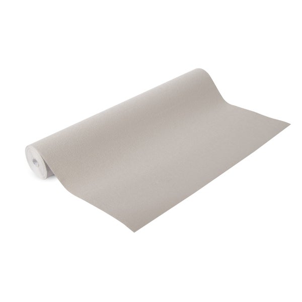Vliestapeten Textil Uni Taupe
