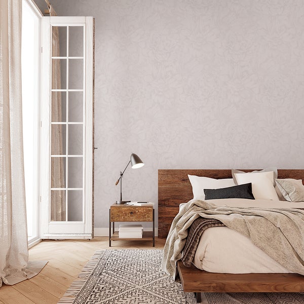 Tapete Weiß Floral Modern Natur für Wohnzimmer Schlafzimmer MADE IN GERMANY 10,05 x 0,53m