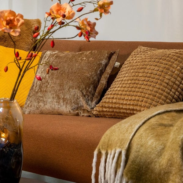 LIBBE - Wohndecke 130x170 cm - Tobacco Brown - braun