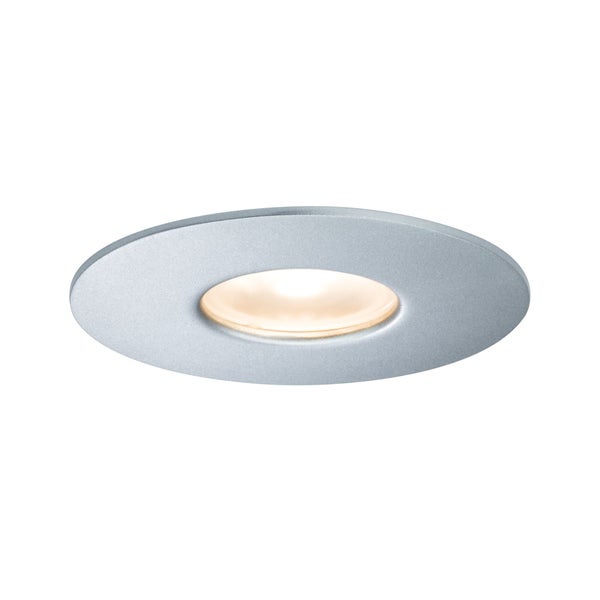 House Außeneinbauleuchte IP44 rund 95mm 3000K 4,4W 410lm 230V Silber Metall, Acryl