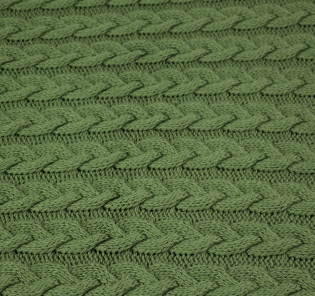 FRANK FLECHTWAREN | Kuscheldecke Strickzopf, POLYACRYL, 127 x 152 cm