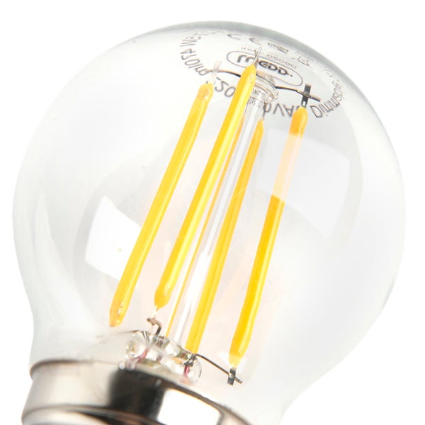 LED-Leuchtmittel in Filament-Optik aus klarem Glas