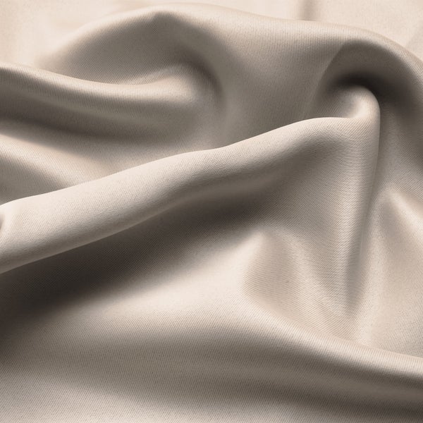 Beautissu Amelie BO Vorhang mit Öse 140x245cm Creme (2tlg)