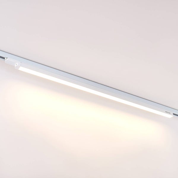 Arcchio LED Stromschienenstrahler Harlow (Modern) in Weiß aus Aluminium, Arbeitszimmerleuchte