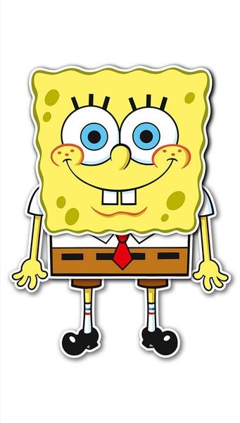Wandtattoo SpongeBob Schwammkopf, stehende Comic-Figur