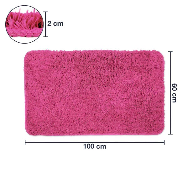 1 St. Badematte Florenz Pink 60 x 100 cm