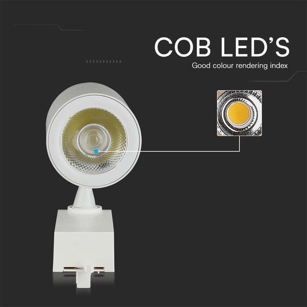 V-TAC VT-4536-W-N - LED-Schienenleuchten - COB-Schienenleuchten - IP20 - Weiß - 35 Watt - 3000 Lumen