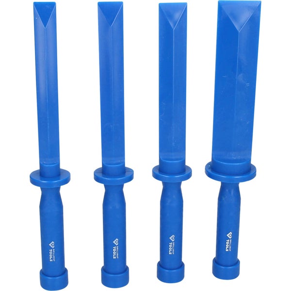 Vier Stechbeitel im Set in Verpackung