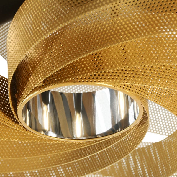 Euluna Deckenlampe Vento (Modern) in Gold / Messing aus Metall (4 flammig, E27) - Deckenleuchte Lampe Wohnzimmerleuchte