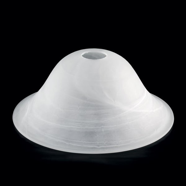 Ersatzglas Lampenschirm (Ø 270 mm) Lochmaß E27 42mm Alabaster