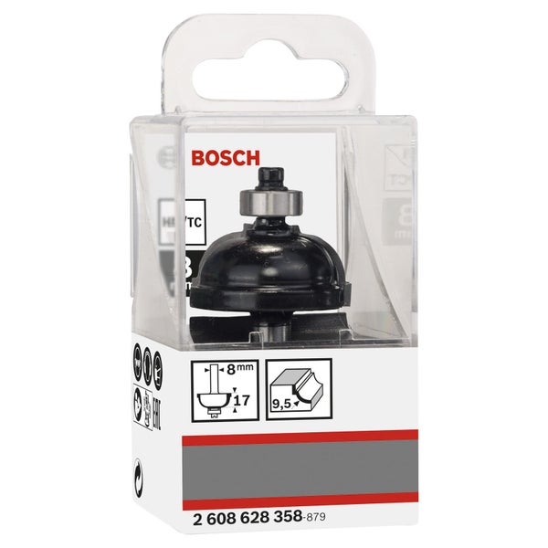 Bosch Logo Hohlkehlfräser mit Kugellager im Kunststoffgehäuse