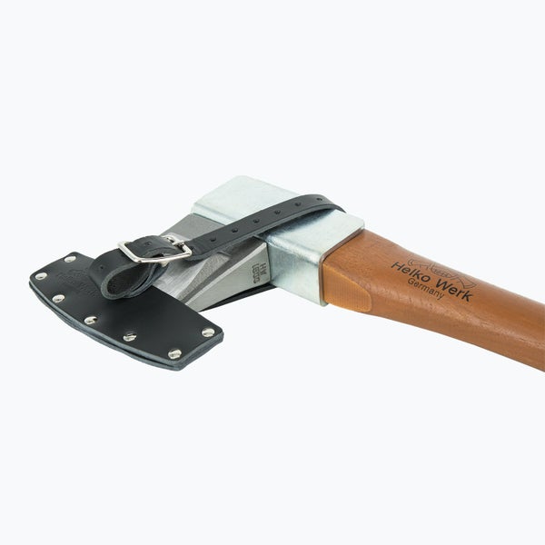 Helko Werk Spalthammer mit Holzstiel und Schneidenschutz aus Leder