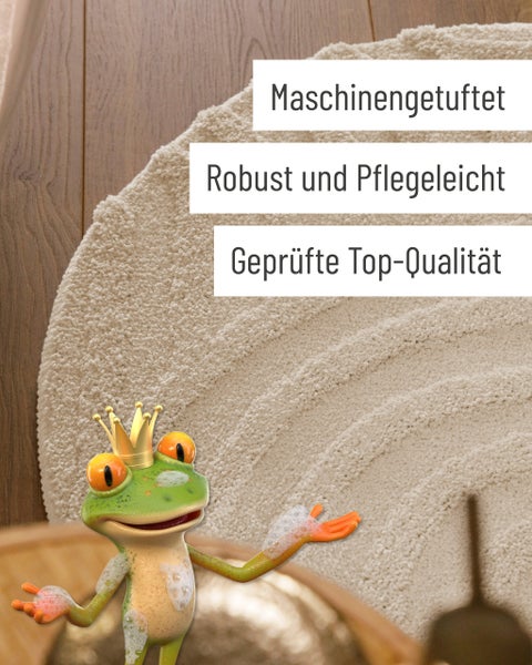 Graue Badematte mit weicher Oberfläche und Wellenstruktur.