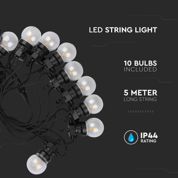 LED-Lampen für Lichterketten - Glas - IP44 - 0.4W - 550 Lumen - 3000K