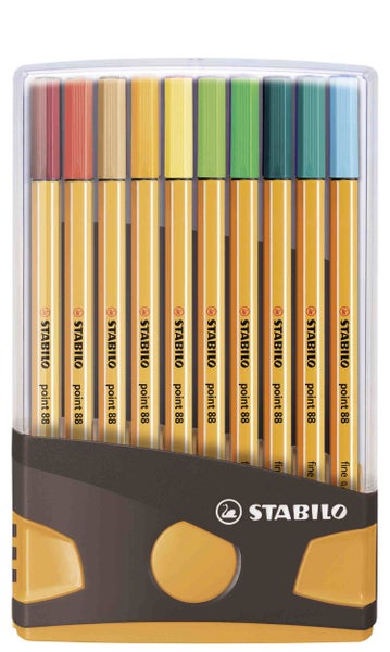STABILO Fineliner Fineliner point 88 ColorParade, 20er Tischset
