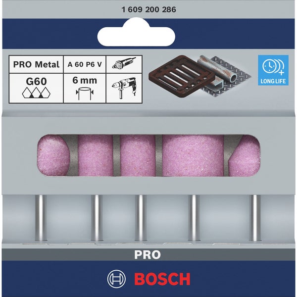 Bosch PRO Steel Schleifstiftset 25 x 24; 15 x 30; 15 x 30; 25 x 25; 20 x 25 mm G60; G60; G60; G60; G60 5-tlg. - 1609200286