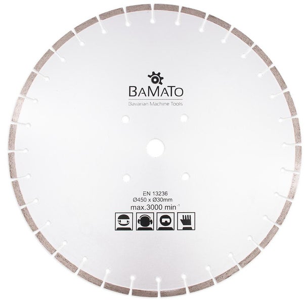 Diamanttrennscheibe mit 450 Millimeter Durchmesser