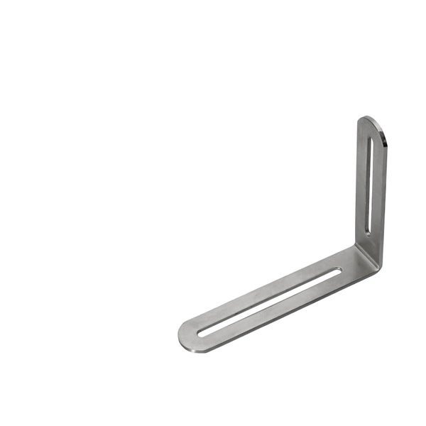 Winkelverbinder aus Metall mit Langlöchern