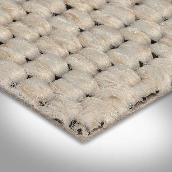 Sisal Teppichboden Meterware creme beige Flachgewebe Teppich Auslegware 500 cm Breite (Meterware)