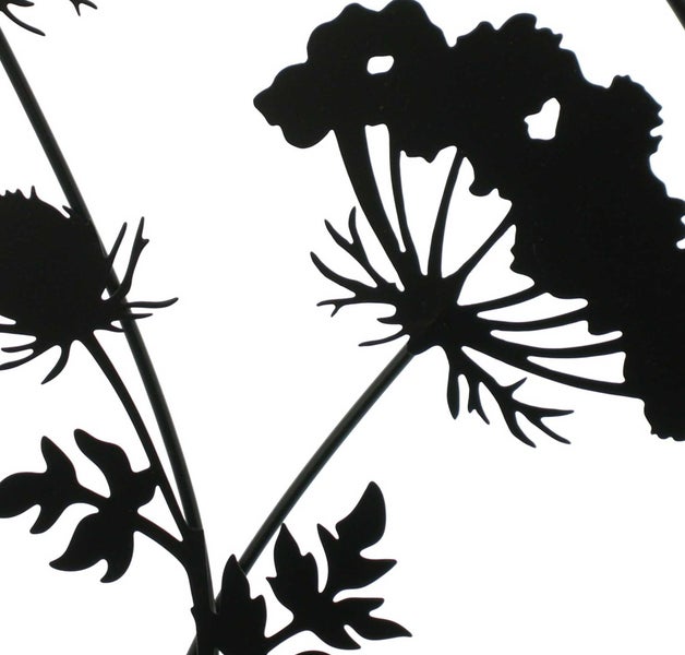 FRANK FLECHTWAREN | Dekoring Blumen, METALL, HOLZ, 35 x 7 x 39,5 cm