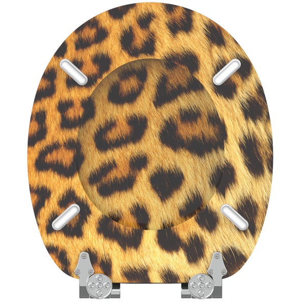 WC-Sitz Absenkautomatik Leopardenfell
