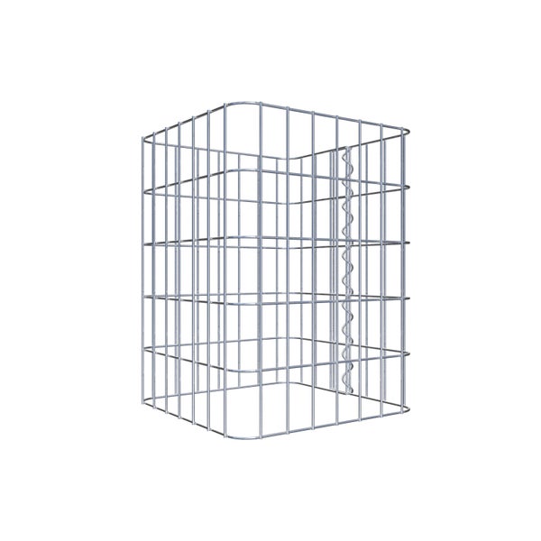 Gabionensäule 37 x 37 cm, MW 5 x 10 cm eckig - Höhe: 0,50 m