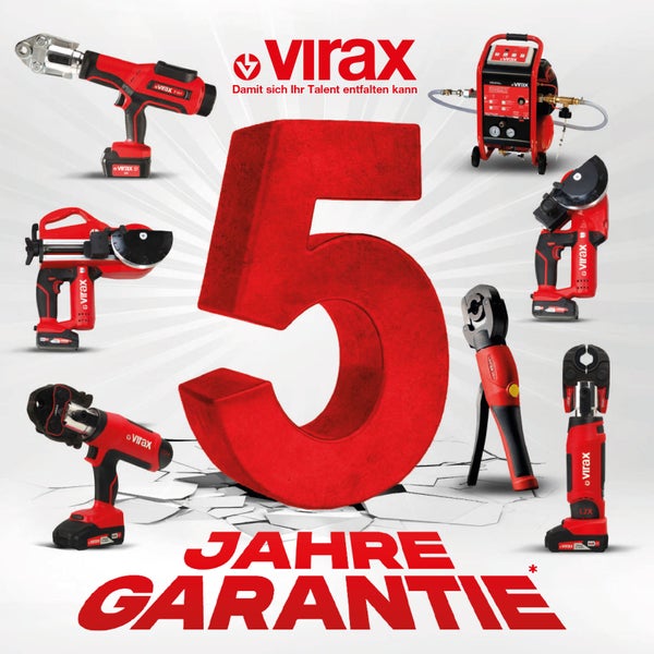 Virax Werkzeugauswahl mit fünf Jahre Garantie