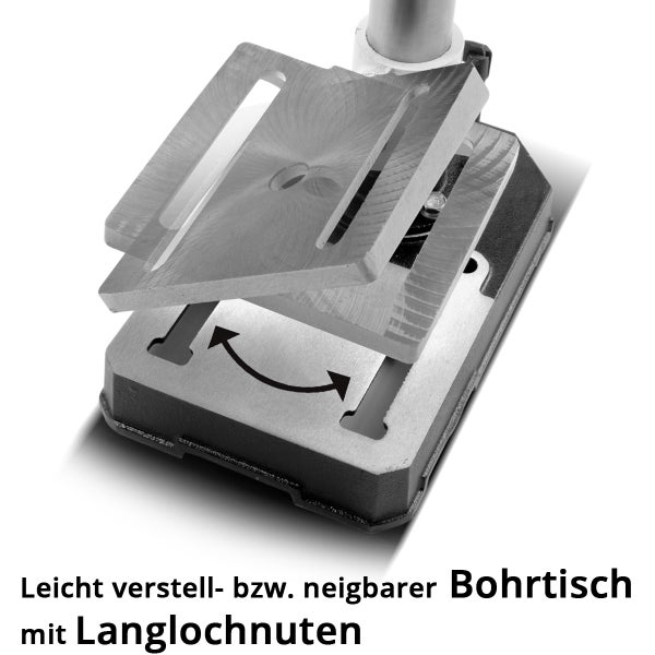 Verstellbarer Bohrtisch mit Langlöchern